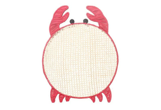 Set of Four Crab Palm Leaf Placemats