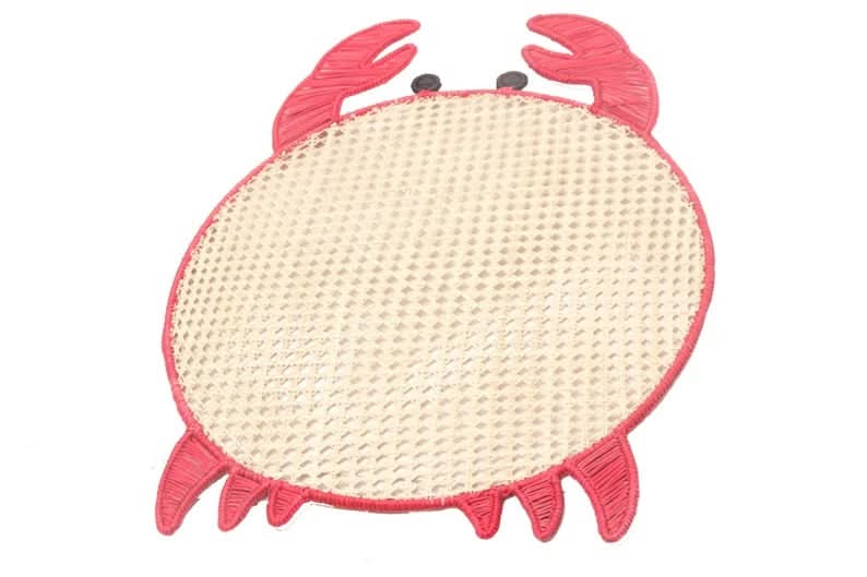 Set of Four Crab Palm Leaf Placemats