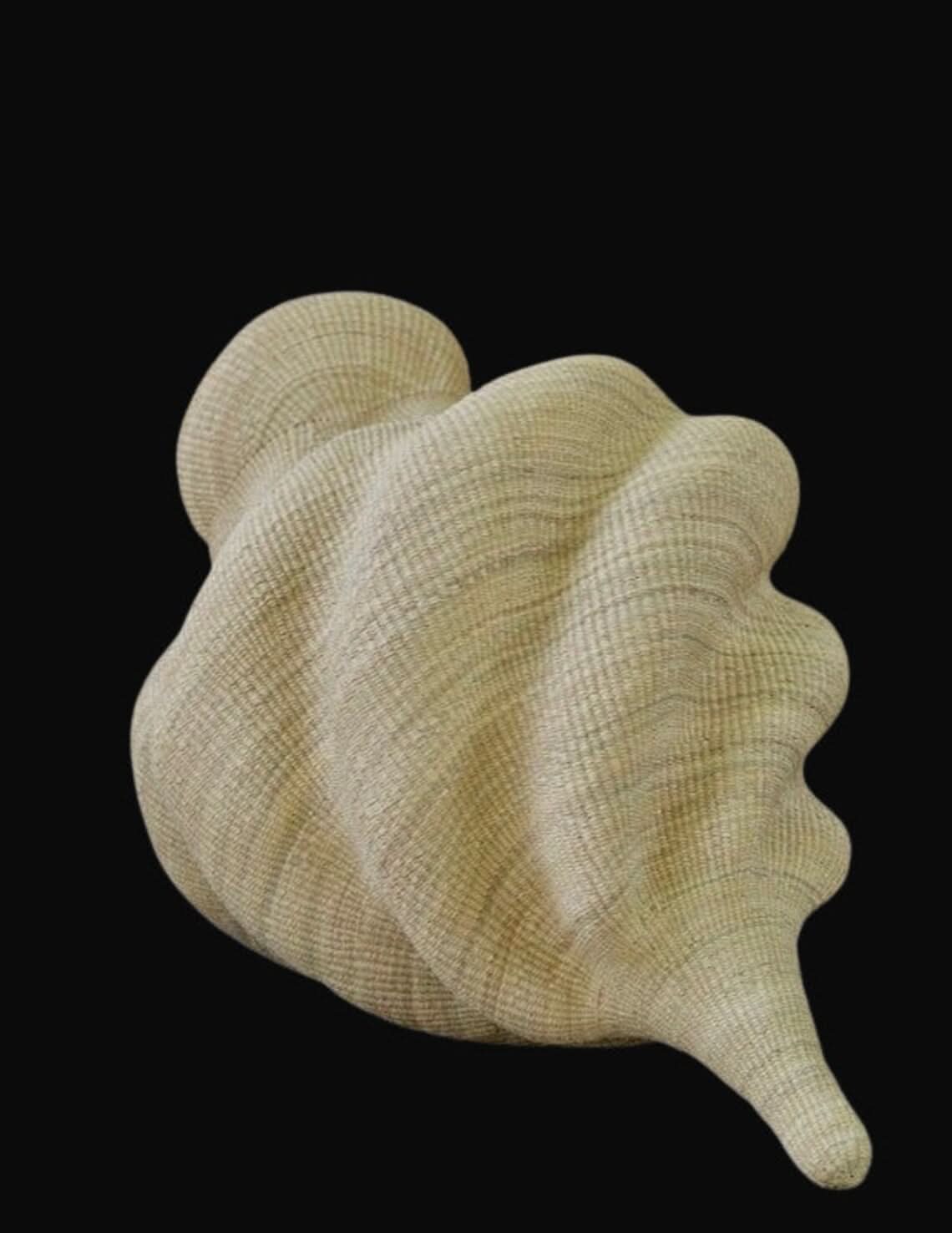 Twisted " Shell " Ghana Basket in Natural
