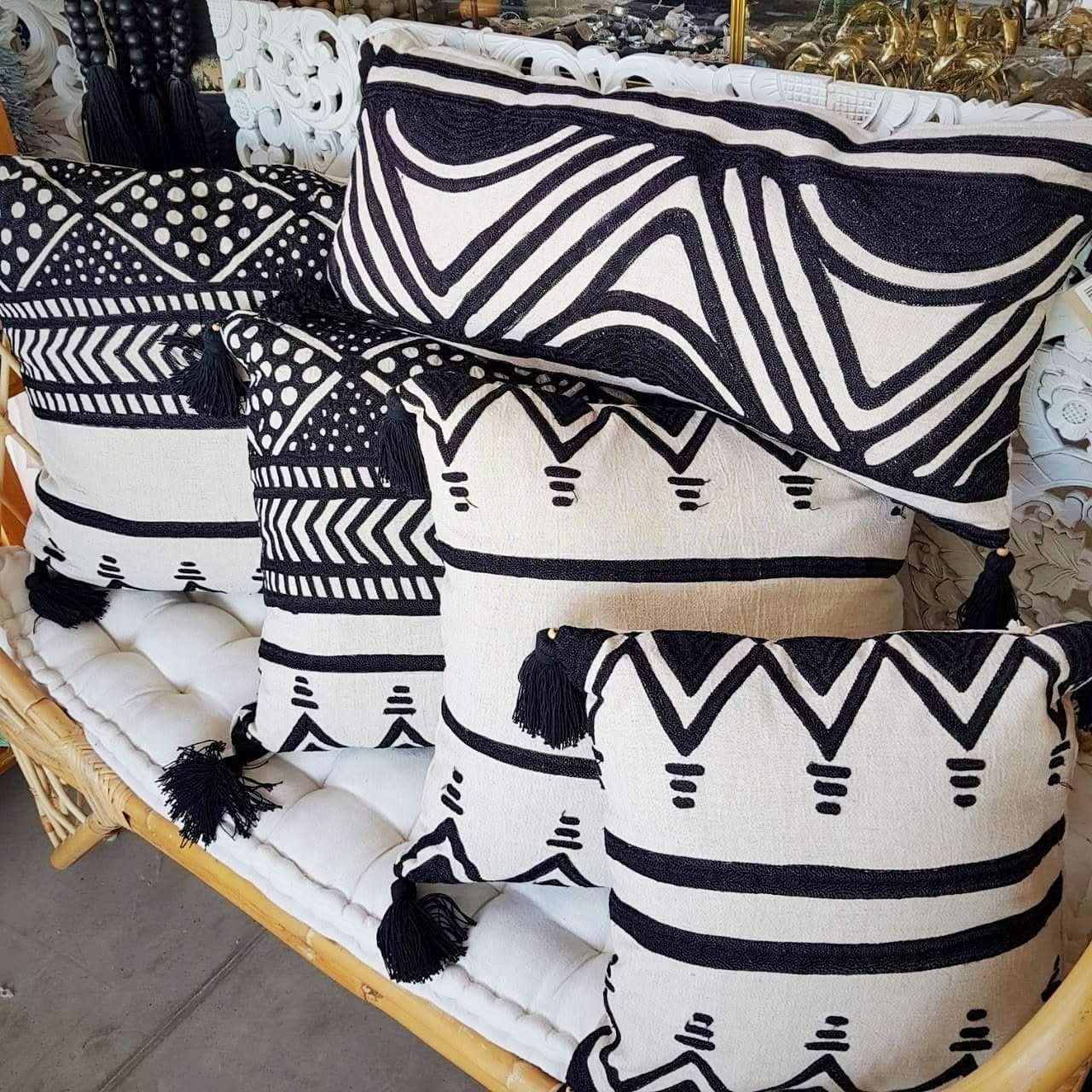 Lumbar Tribal Print Pillow Design 3 - bohemian-beach-house
