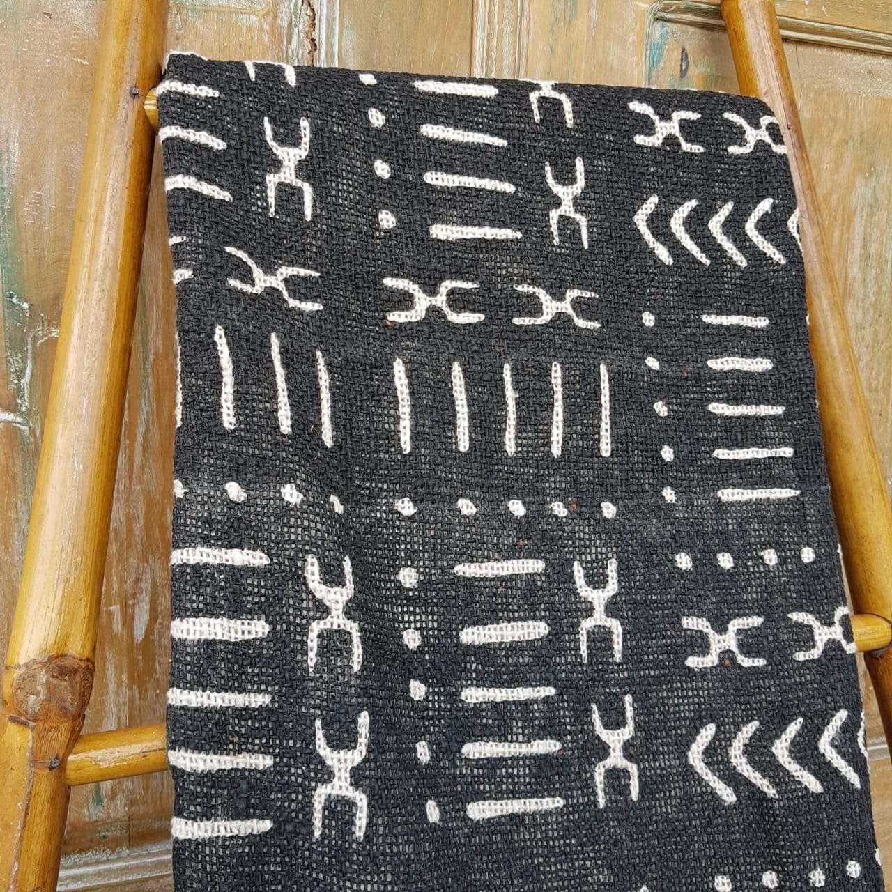 Gorgeous Tribal Print Throw Blanket With Beaded Tassels - bohemian-beach-house