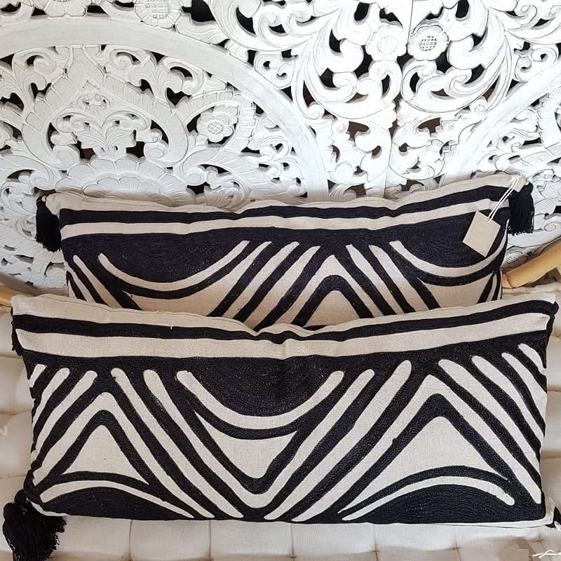 Lumbar Tribal Print Pillow Design 3 - bohemian-beach-house