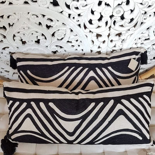 Lumbar Tribal Print Pillow Design 3 - bohemian-beach-house