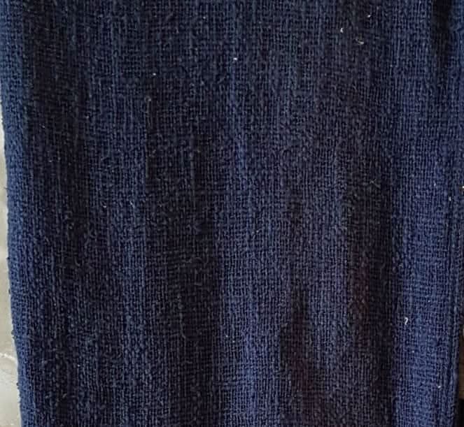 Beautiful Navy Throw Blanket With Tassels