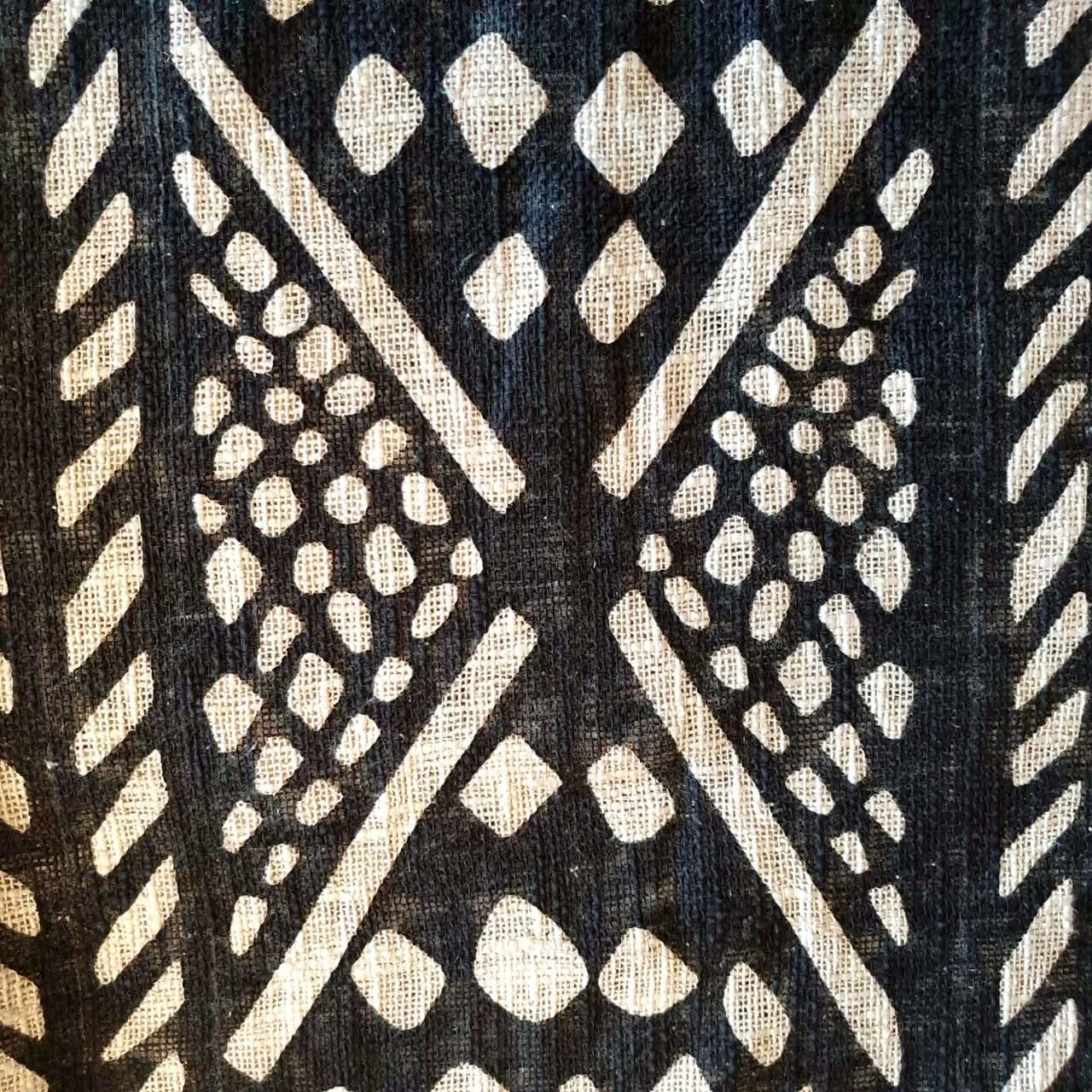Tribal Print Throw Blanket with Beaded Tassels - bohemian-beach-house