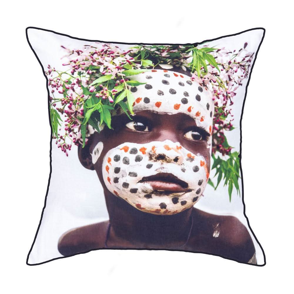 Omo Valley Print Pillow A - bohemian-beach-house