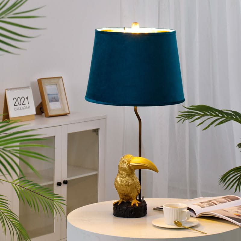 Toucan Table Lamp in Gold