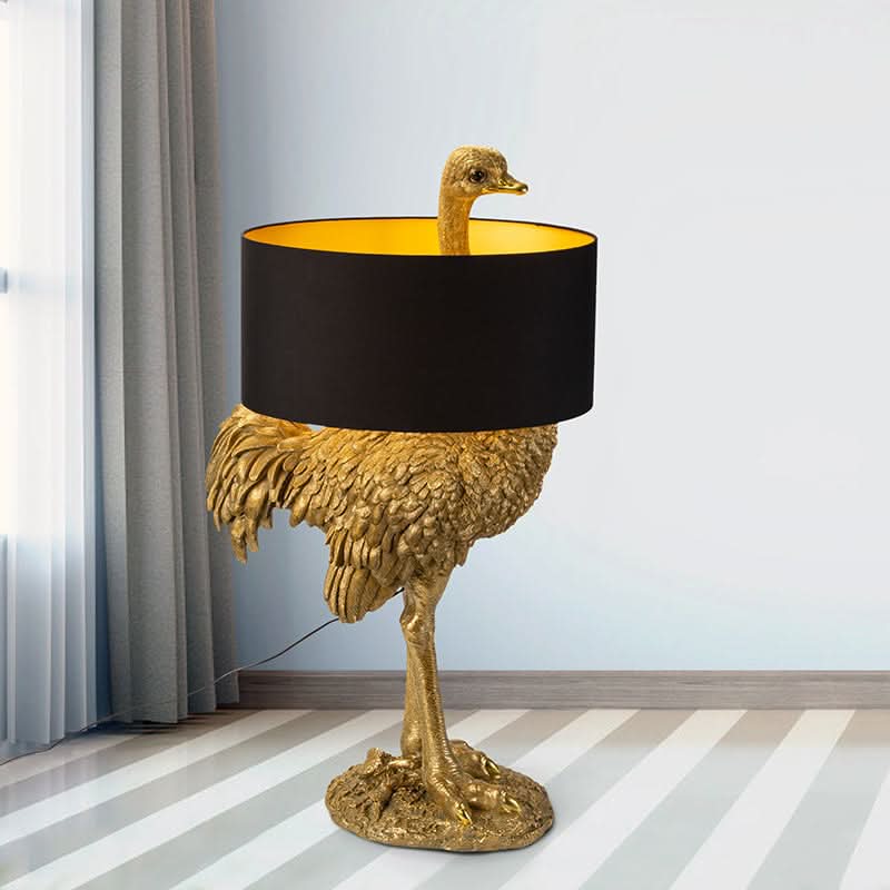 Ostrich Floor Lamp with Lamp Shade
