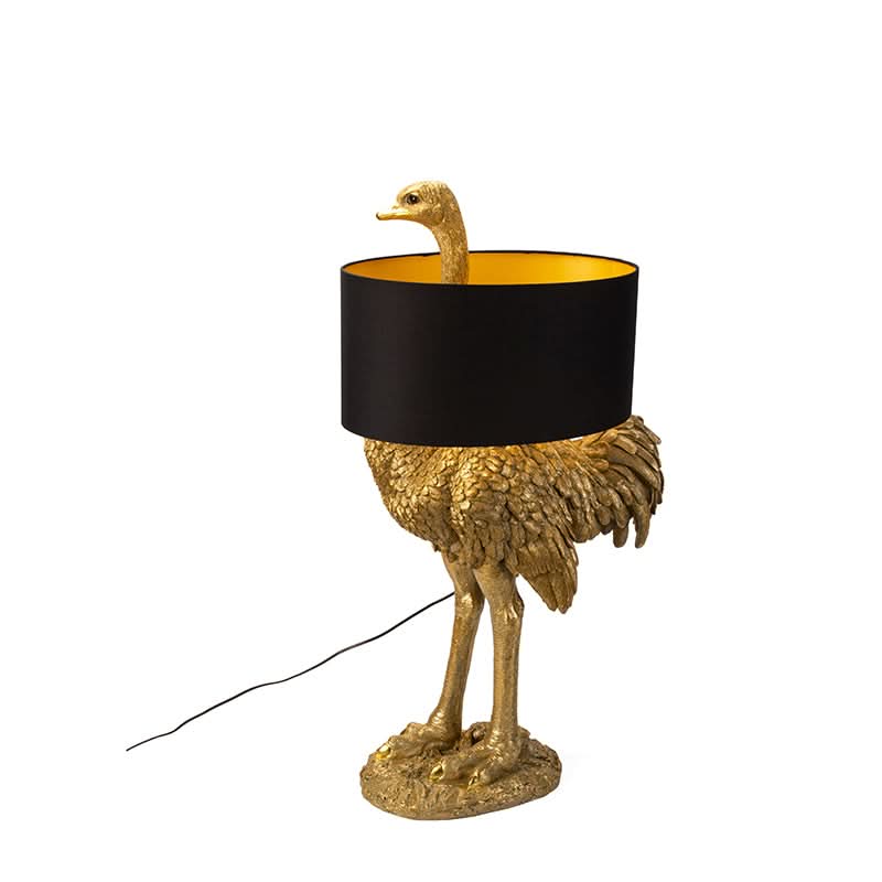 Ostrich Floor Lamp with Lamp Shade