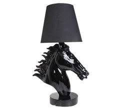 Modern Horse Head Table Lamp in Gold