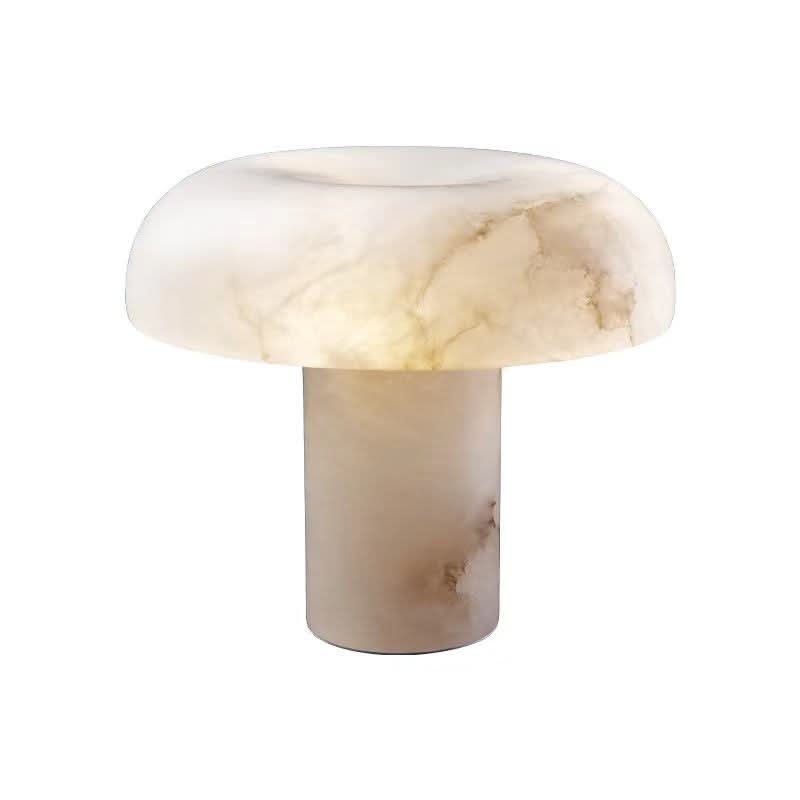 Carved Alabaster Table Lamp