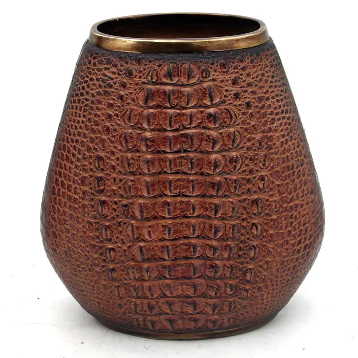 Brown Croc Vase