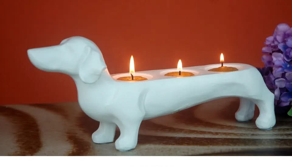 Dachsund Candle Holder