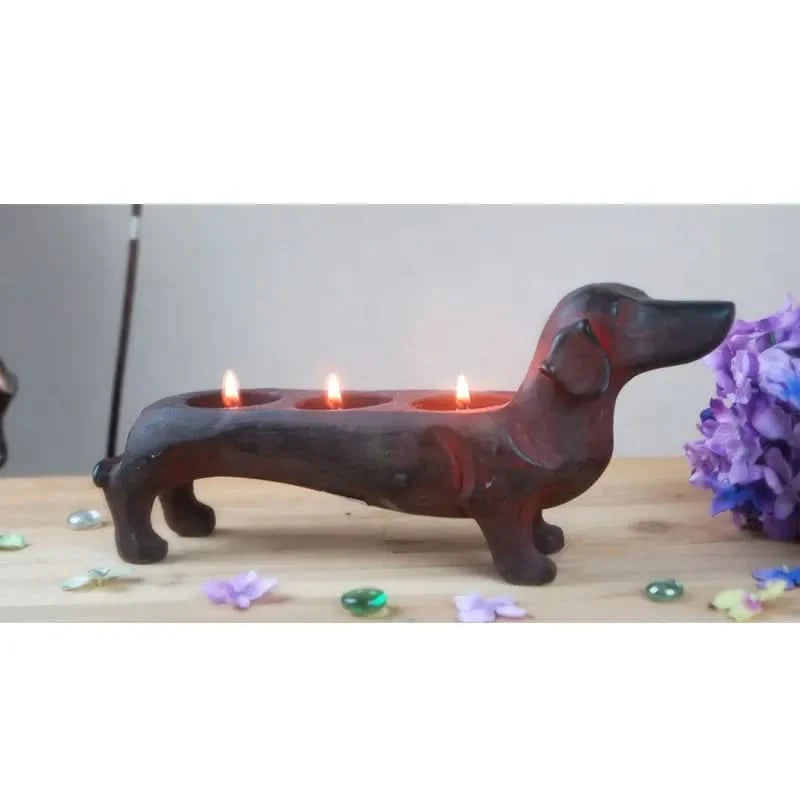 Dachsund Candle Holder