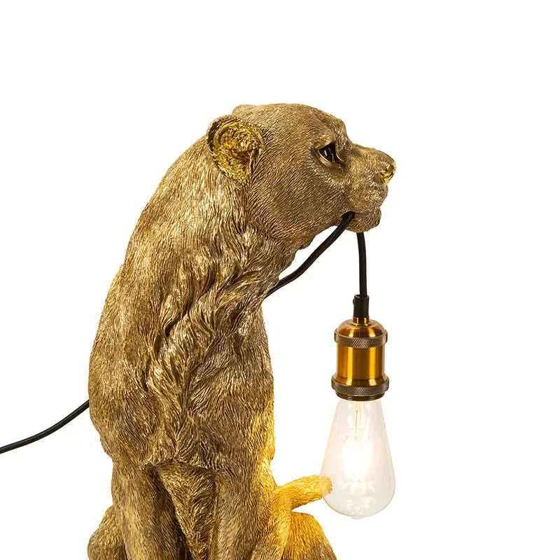 Sitting Leopard Table Lamp