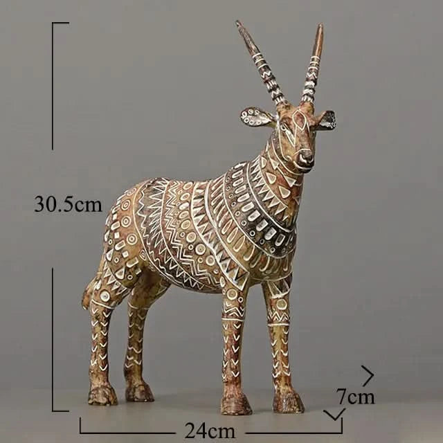Safari Tribal Oryx Statue