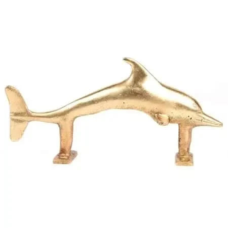 Dolphin Brass Door Handles
