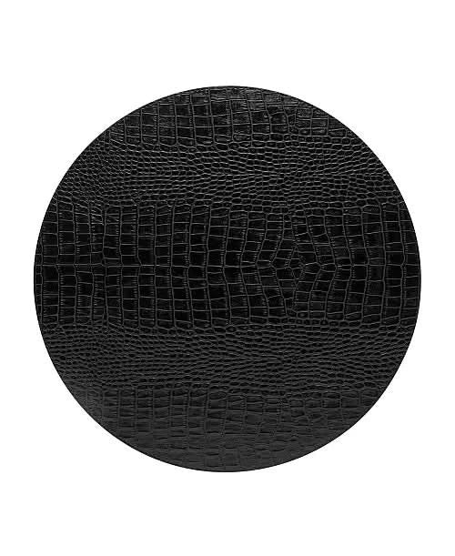 Set of Four Crocodile Embossed Vegan Leather Placemats