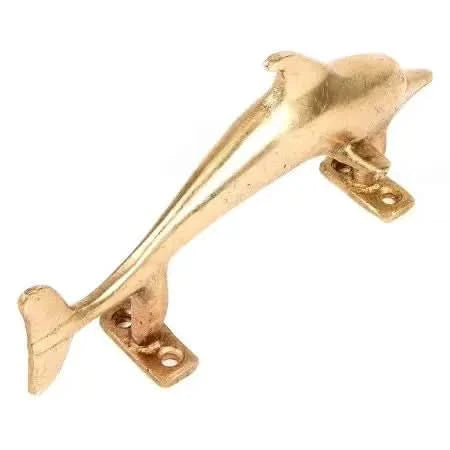 Dolphin Brass Door Handles