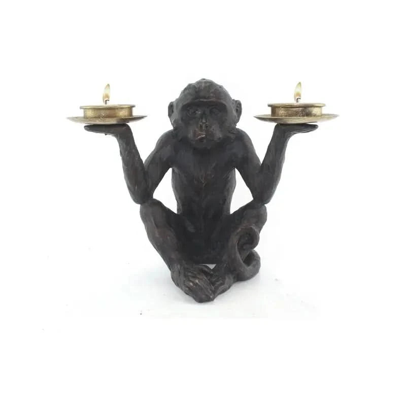 Monkey Double Candle Holder