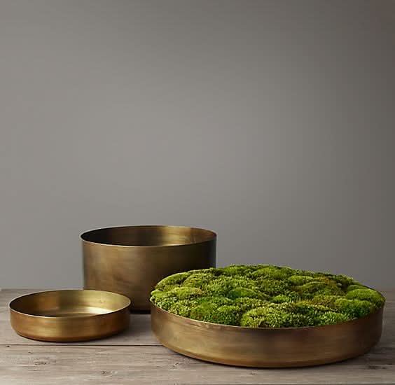Set of Three Brass Bowls