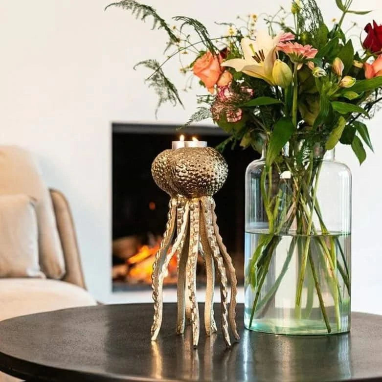Set of Two Jellyfish Candle Holders