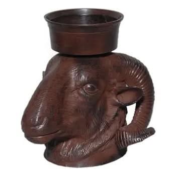 Metal Goat Candle Holder