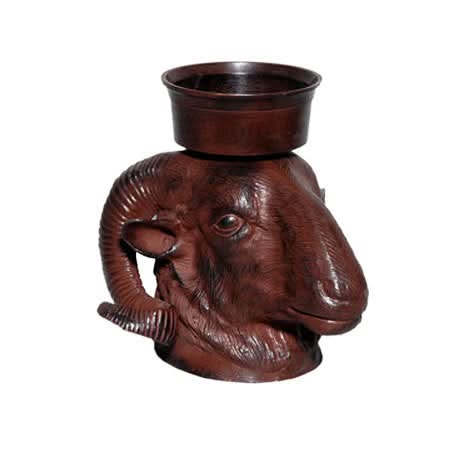 Metal Goat Candle Holder
