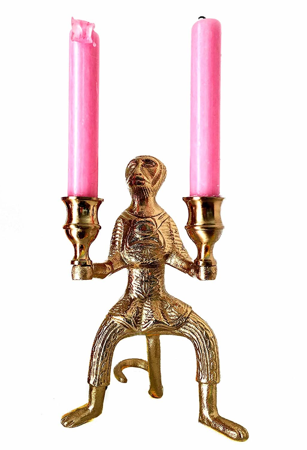 Monkey Metal Candle Holder