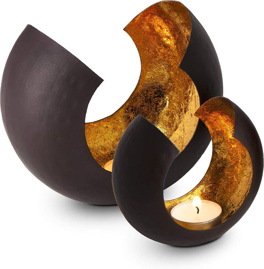 Set of Two Semi Circle Votive Holders