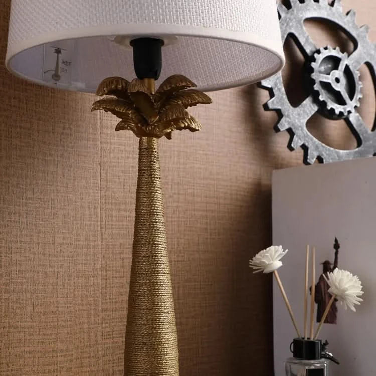 Vintage Palm Tree Design Table Lamp