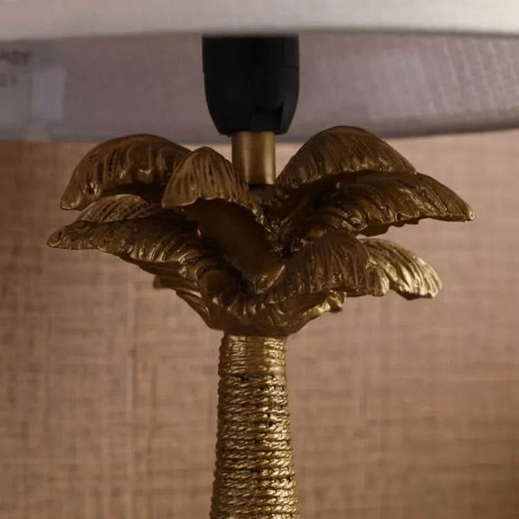 Vintage Palm Tree Design Table Lamp