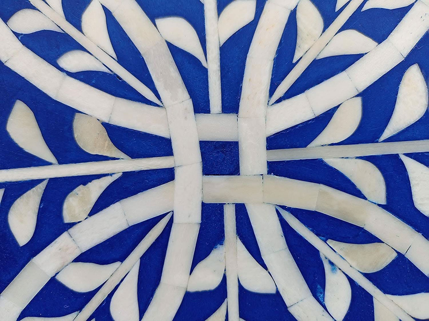 Bone Inlay Round Tray Large
