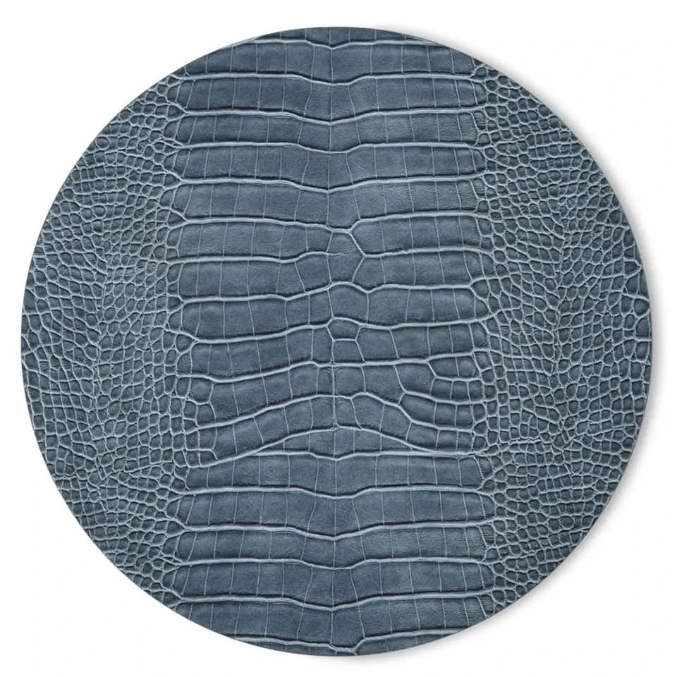 Set of Four Crocodile Embossed Vegan Leather Placemats