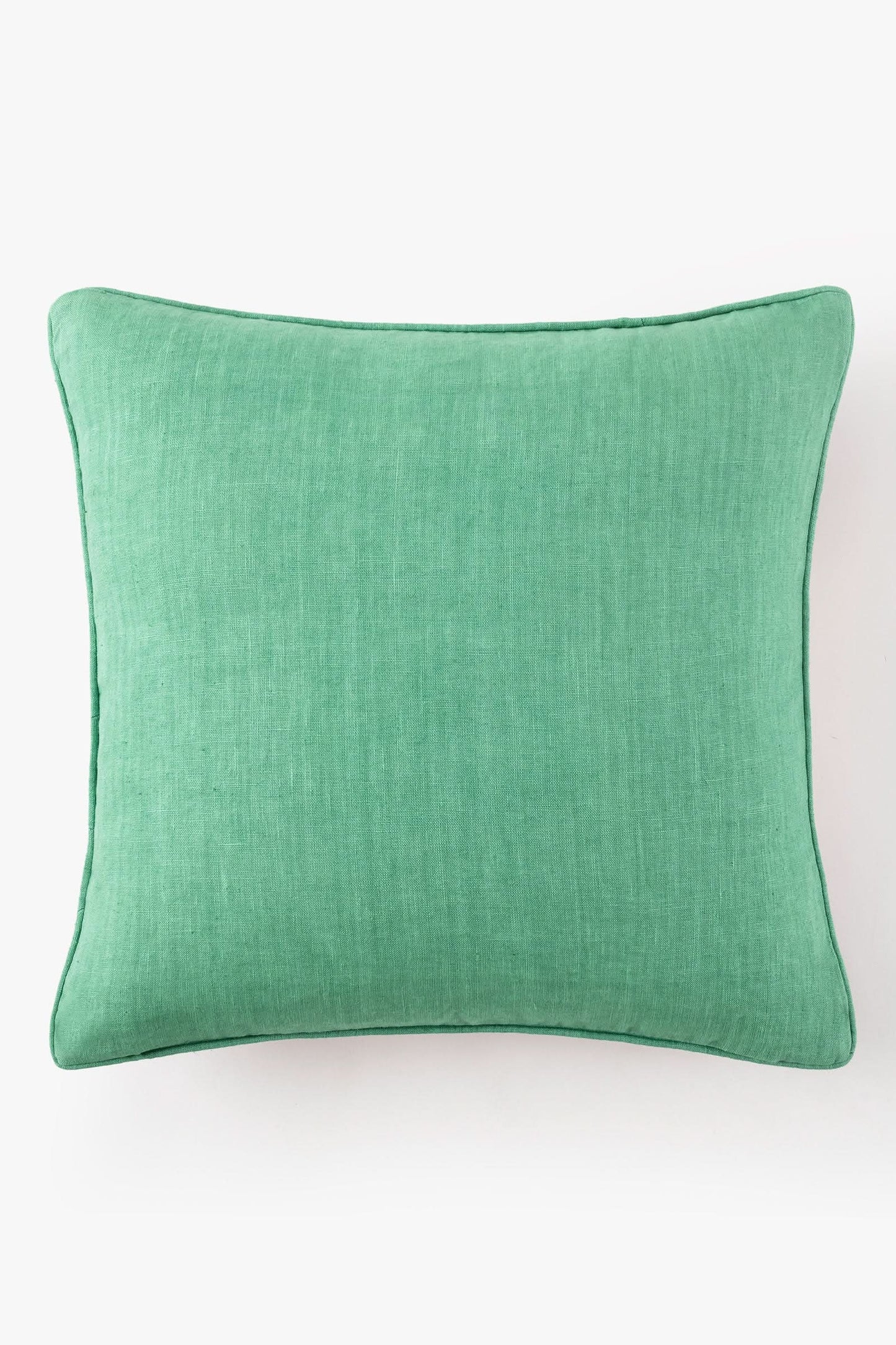 Hand Printed Tropical Medallion Pillow in Linen