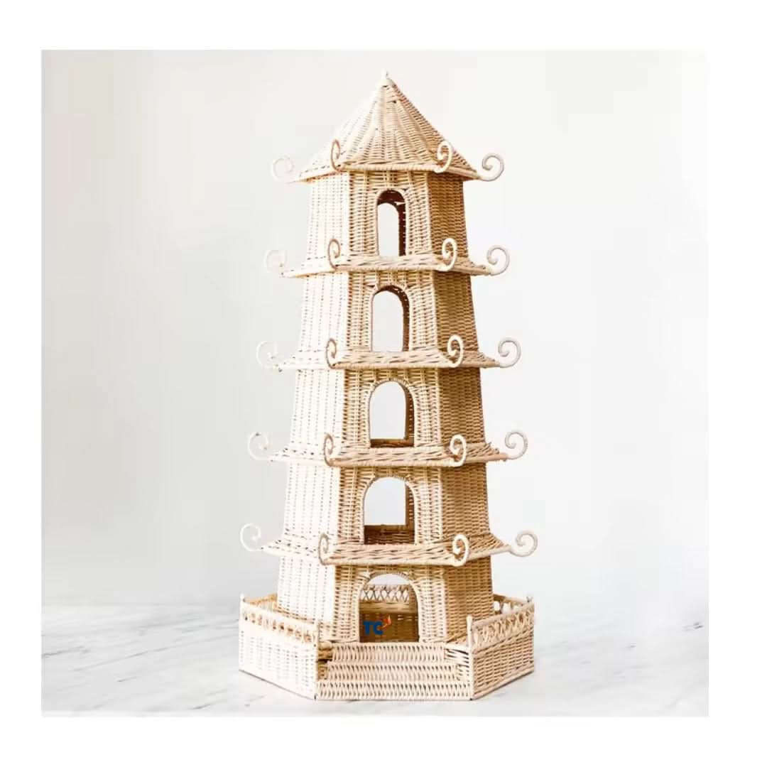 Set of Two Tall Pagoda's