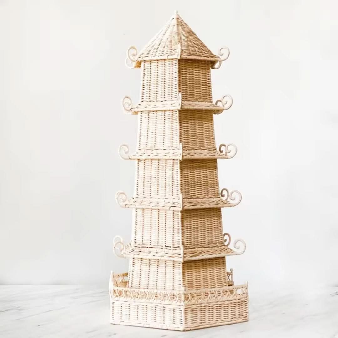 Set of Two Tall Pagoda's
