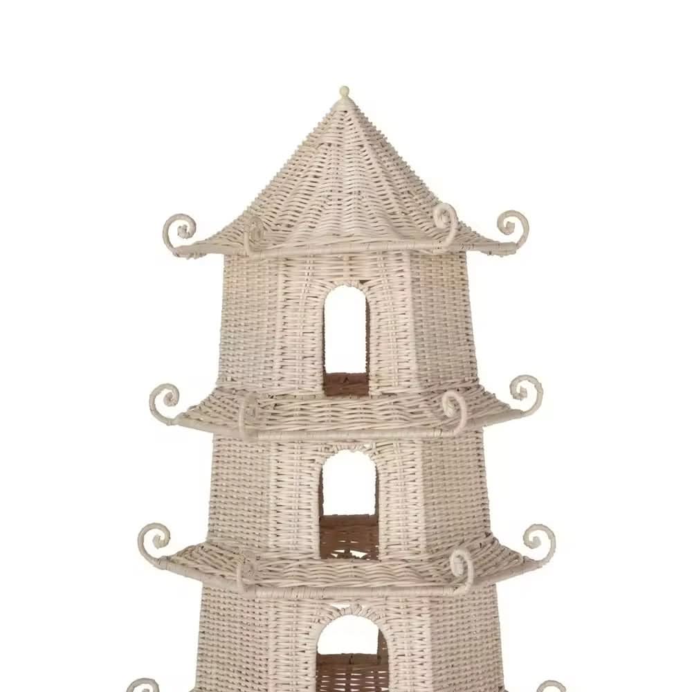 Set of Two Tall Pagoda's