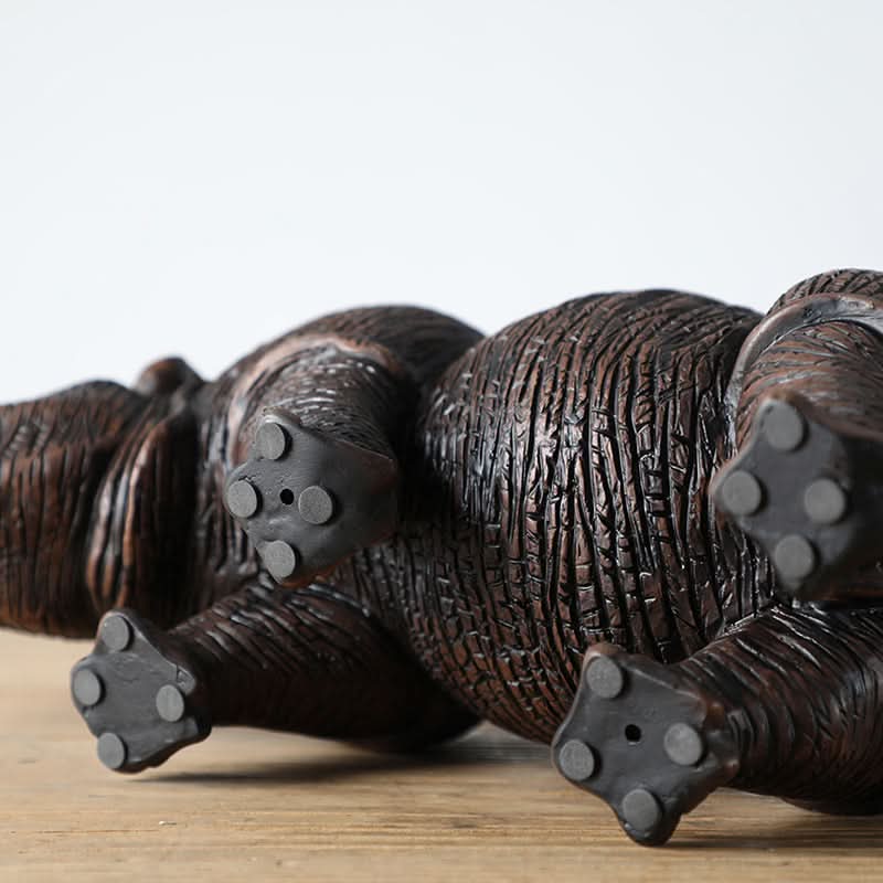 Set of Two Decorative Rhinoceros Sculpture For Living Room