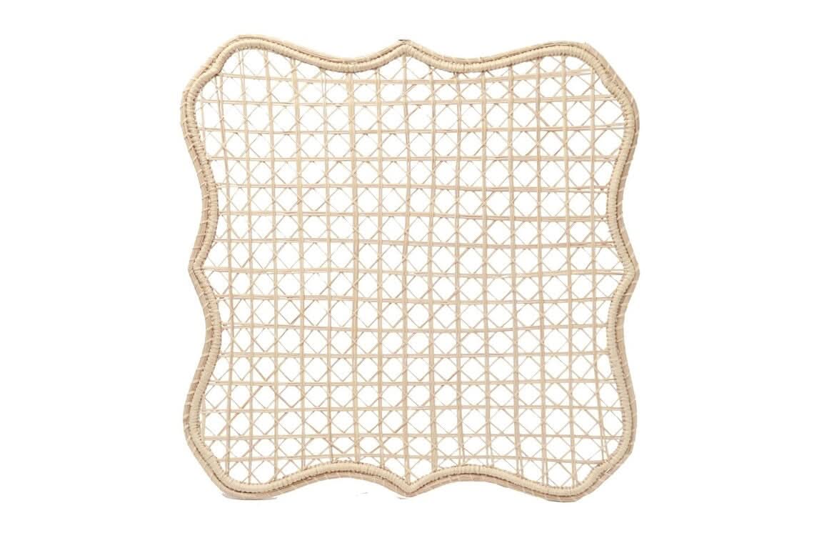 Set of Four Hand Woven Palm Leaf Placemats