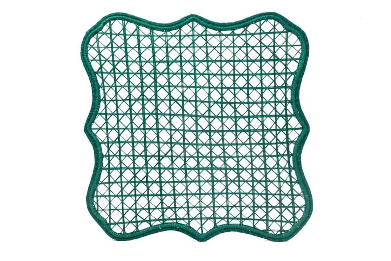 Set of Four Hand Woven Palm Leaf Placemats
