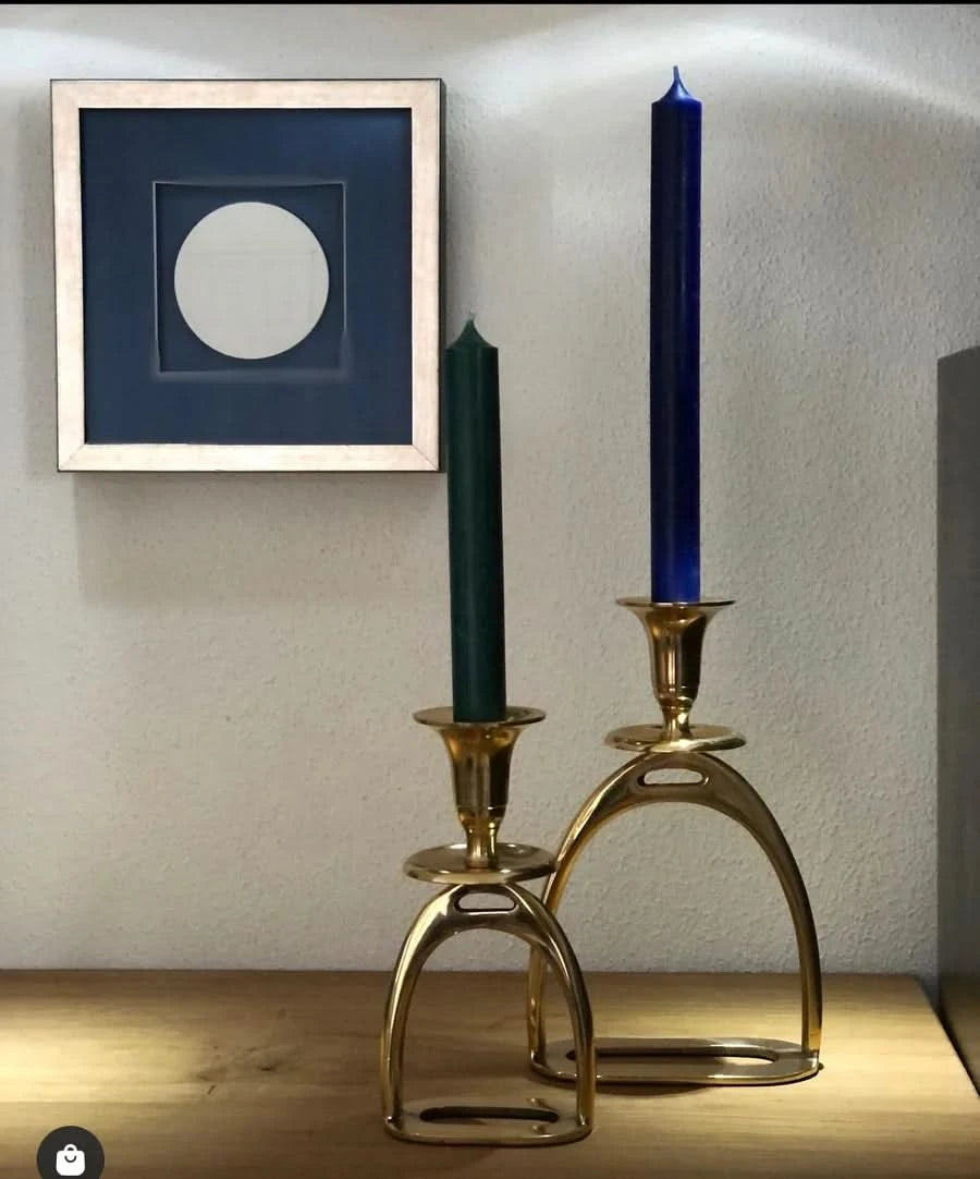 Set of two stirrup Candle Holders