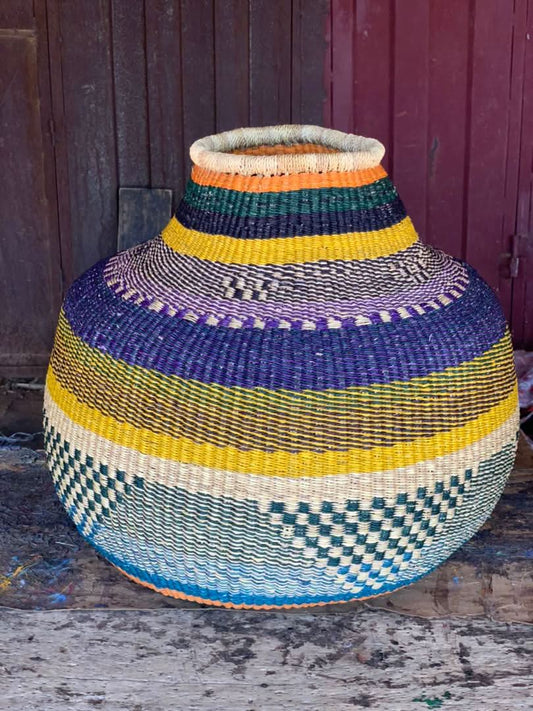 Hand Woven Flower Pot Multi 2