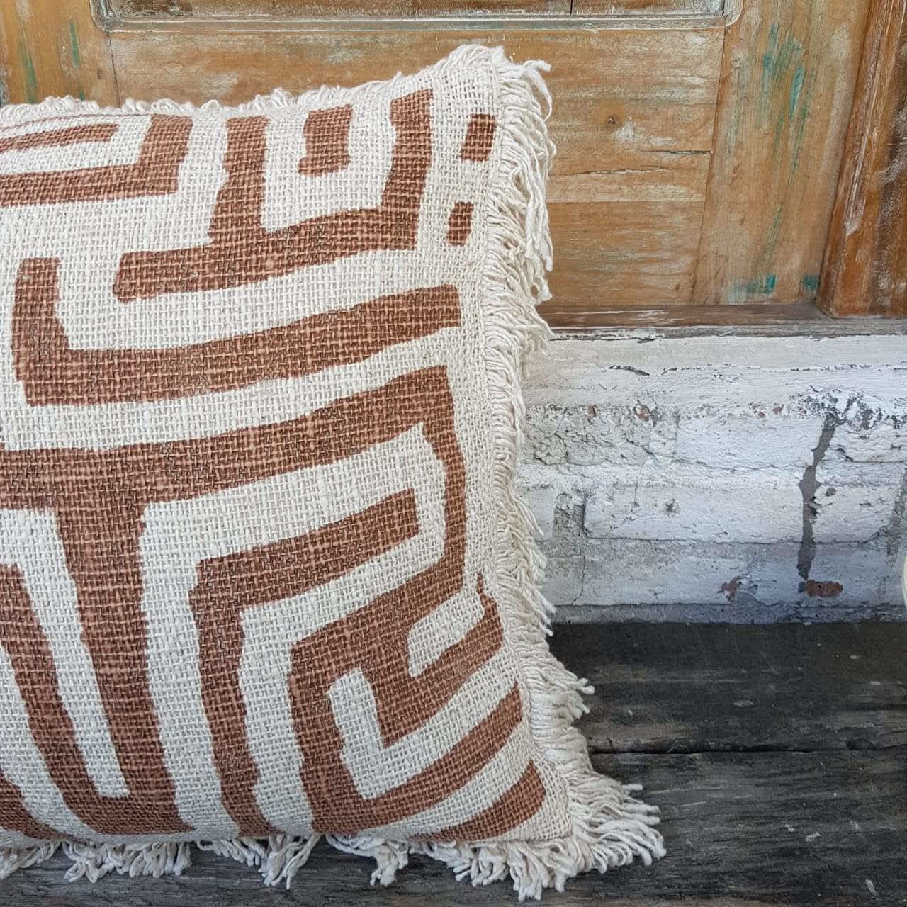 Savannah Print Pillow Black - bohemian-beach-house
