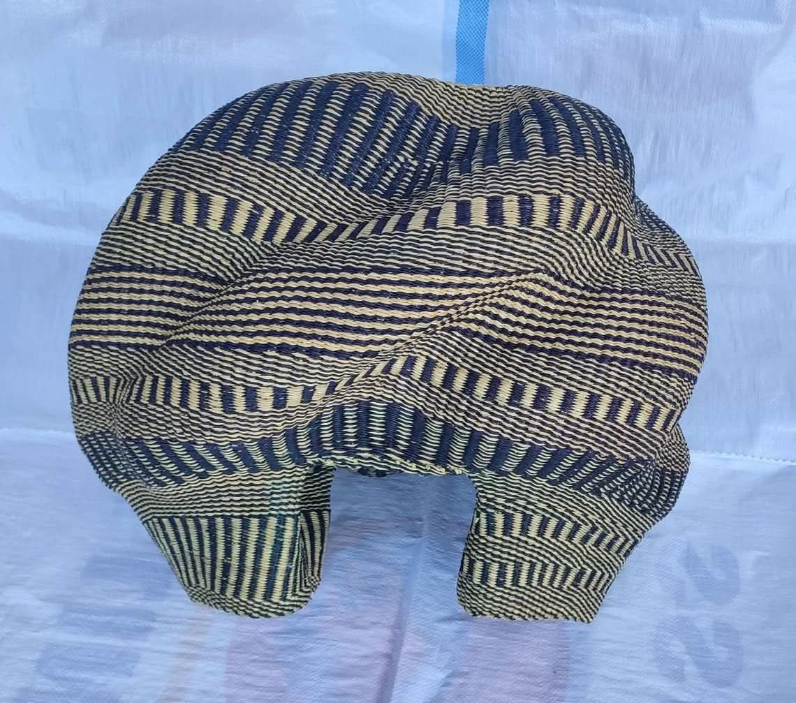 Double Headed Bassabassa Basket in Black Tribal