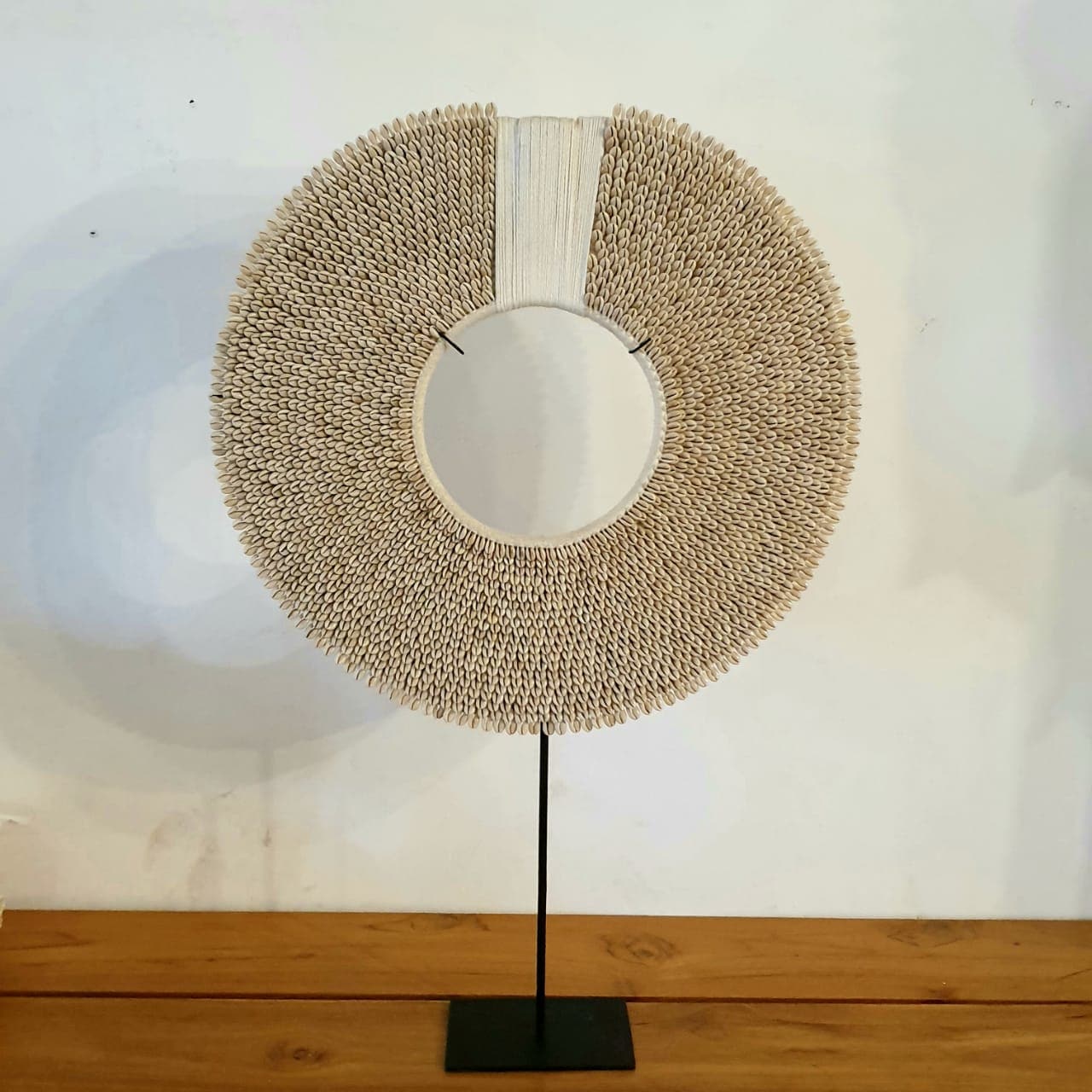 Set of 3 Cowrie Shells Disk Sculpture