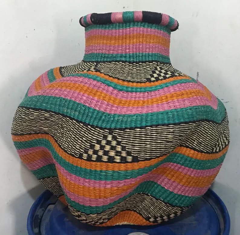 Large Twisted Bassabassa FLower Pot Basket