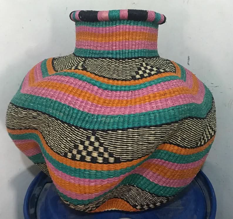 Large Twisted Bassabassa FLower Pot Basket