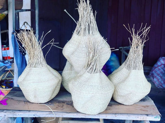 Medium Rasta Yamayama Basket in Natural