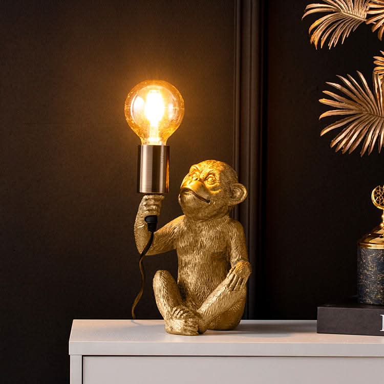 Sitting Baby Monkey Lamp